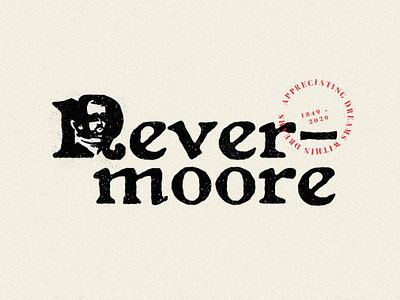 Nevermoore – Edgar Allan Poe Club black blackletter brand branding design edgar edgar allan poe face human icon illustration logo mark negative space raven type typography vector
