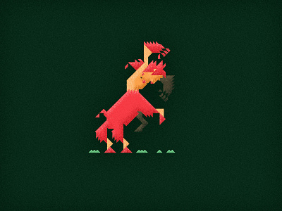 The legend of centaur ( All triangles ) beast brand branding centaur design horse illustration logo man mark monster vector wild