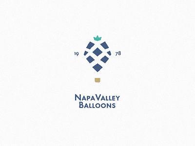 Napa Valley Balloons - Hot air balloons brand branding design grapes hot air balloon icon illustration logo mark typography vector wine