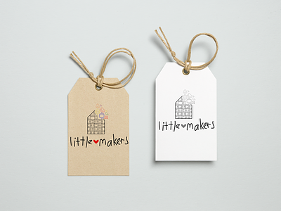Little Maker logo option 1 children color logo design
