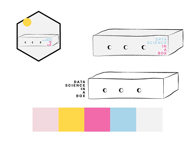 “data science in a box” logo option 2 illustrator logo logo design petit prince vector