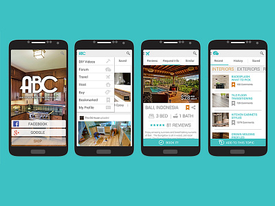 Concept Work: American Bungalow App Design app ui user experience ux