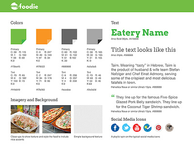 OMG Foodie Style Tile food pizza social media style tile