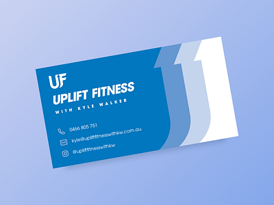 Uplift Fitness Business Card branding business business card business card design design fitness logo print print design strength training
