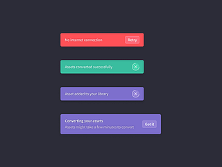 Clipchamp Toasts by Kelvin O'Shea on Dribbble