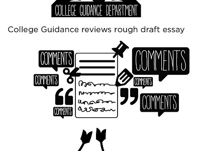 college guidance process bw infographic process