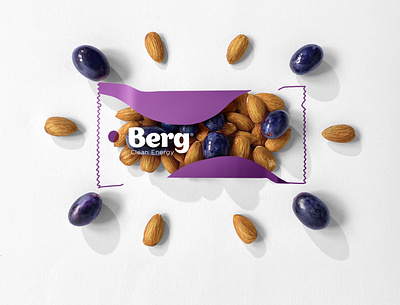 Energy bar social media ad ads design almonds energy bar food ad grapes graphic design packagingdesign procreate purple social media ads social media design