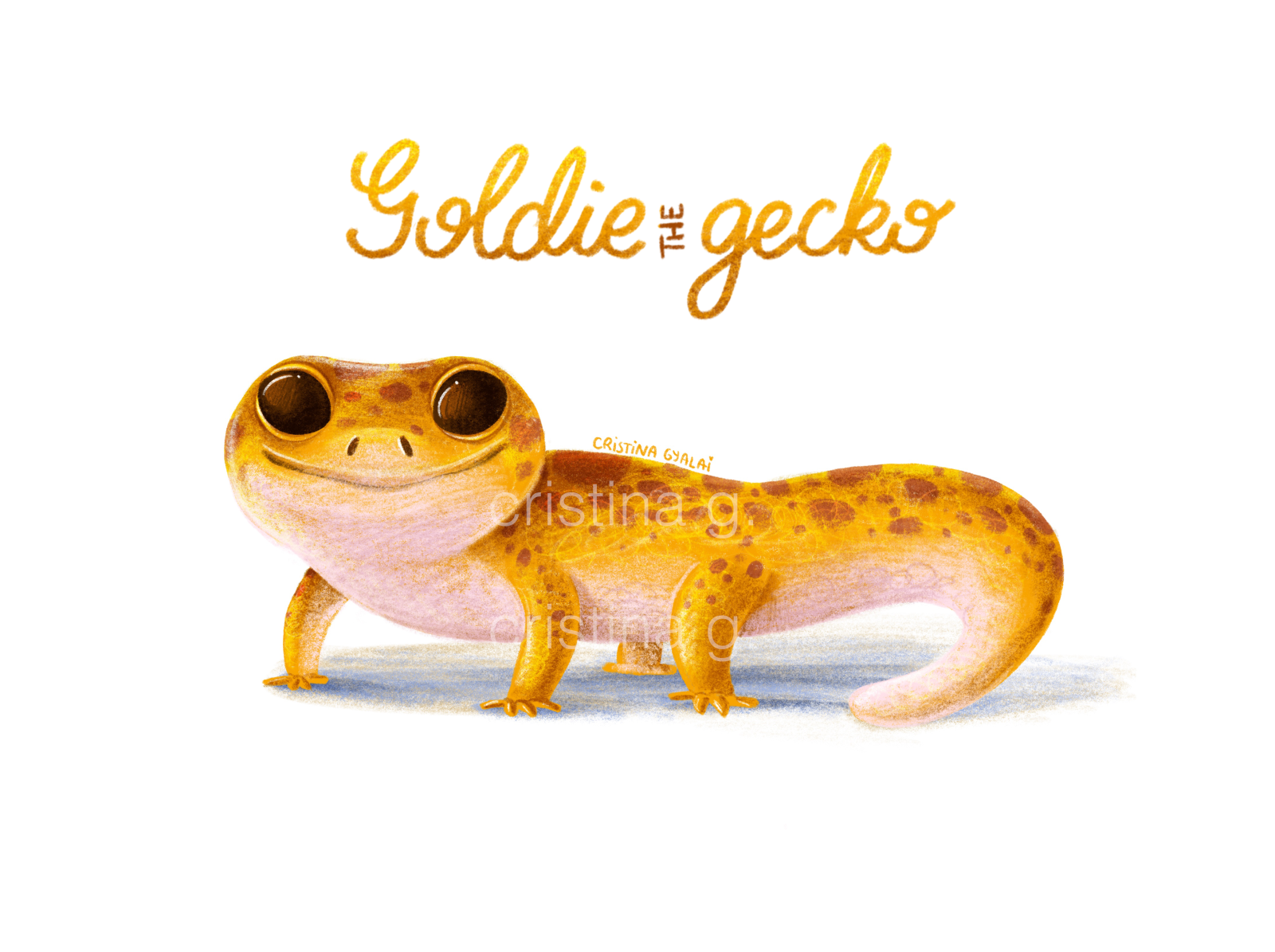 cute gecko drawing
