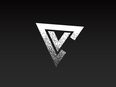C V letter combination logo badass c cv edgy grunge letter combination logo masculine triangle v