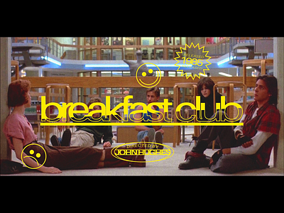 Silver Screen Type - The Breakfast Club graphic design movies type design typography
