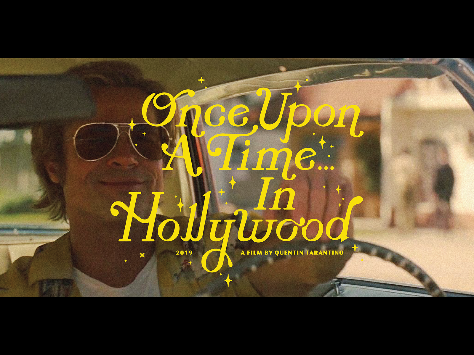 Once Upon A Time... In Hollywood Title Screen Redesign custom type custom typography design graphic design movie movie art movie poster movies texture title screen typography