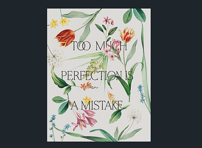 too much perfection collage color design graphic design illustration quote texture typography vintage