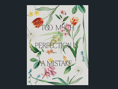 too much perfection collage color design graphic design illustration quote texture typography vintage
