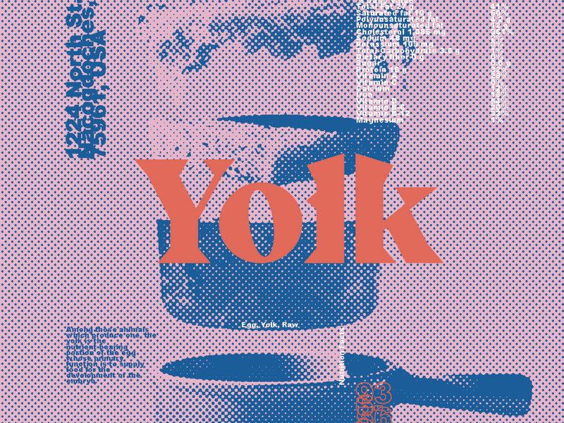 Yolk Branding restaurant logotype typography color palette branding
