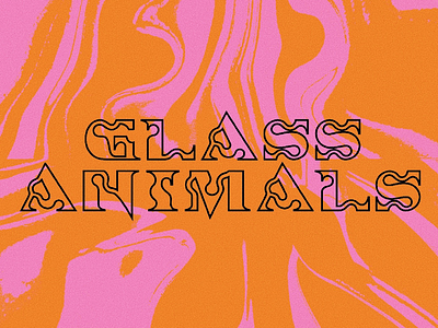 Glass Animals Custom Typeface type design typography