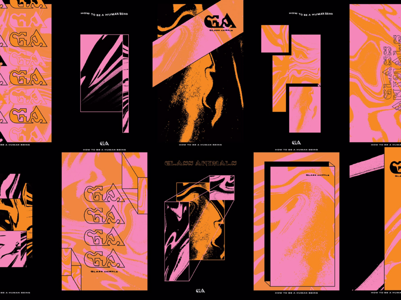 Glass Animals Tour Posters by Lauren Hakmiller on Dribbble