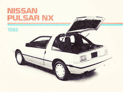 Nissan Pulsar NX car rebound