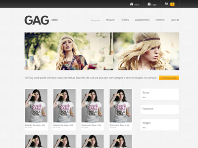 Gag layout store t shirt wordpress