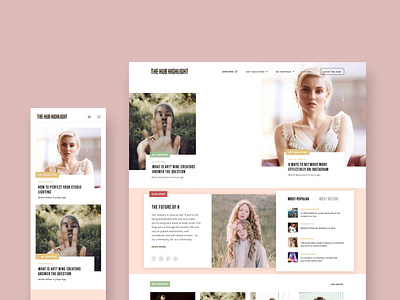 The Highlight Blog blog blog design branding creative direction design design direction product design product designer responsive design ui user experience ux