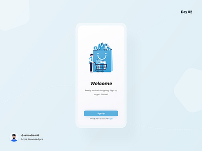 E-commerce App Welcome Screen 10ddc app app design branding dailyui design ecommerce ecommerce app ecommerce design illustration ios ios app minimalist ui ui ux ui design user interface ux ux design welcome screen