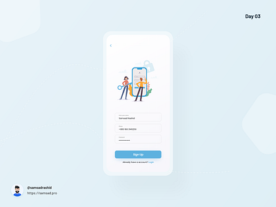 E-commerce App Sign Up Screen