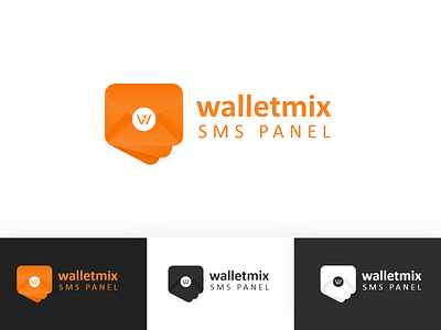 Walletmix SMS Panel Logo Design