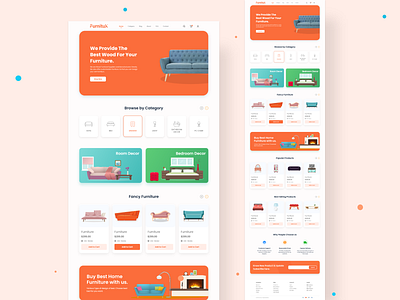 Furnitux Website Design desginer design furniture furniture store furniture website landing design landing page landing page design product design ui ui ux ui design ux ux design web web design webdesign website website concept website design