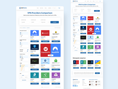 VPN Mentor Comparison Tool Redesign branding comparison design logo redesign tool tools ui ui ux ui design ux ux design vpn vpn app web web design web redesign website website design website redesign