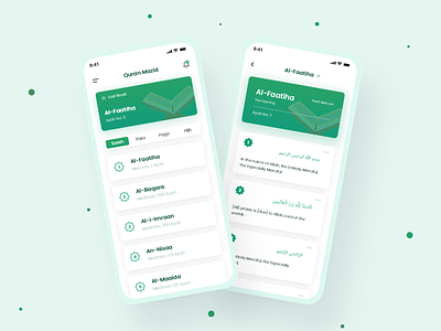 Quran Mazid App Design Concept