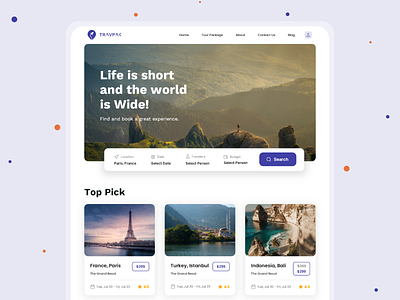 TravPack Website Design