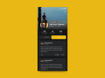 DailyUI #006: User Profile