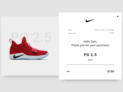 DailyUI #017: Email Receipt dailyui dailyui 017 dailyui017 design email email receipt payment receipt receipt receipts shoe shoe email receipt shoes ui