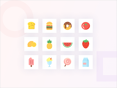 Food Icons app design flat icons food ui web