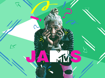 MTV Jams design hip hop illustration mtv mtv jams shapes young thug