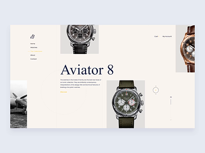 Redesign concept of a popular watch brand - animation part 1 animation clean concept design effect gif gold grid interaction interactive minimal modern mp4 smooth ui ux video watches website white