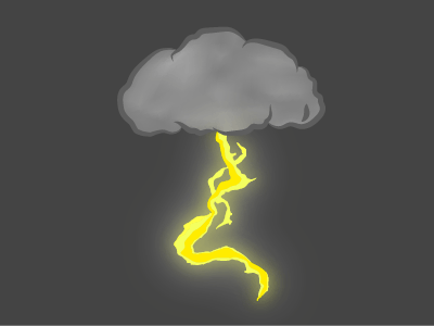 Lightning Strike cloud gray lightning lightning strike storm yellow