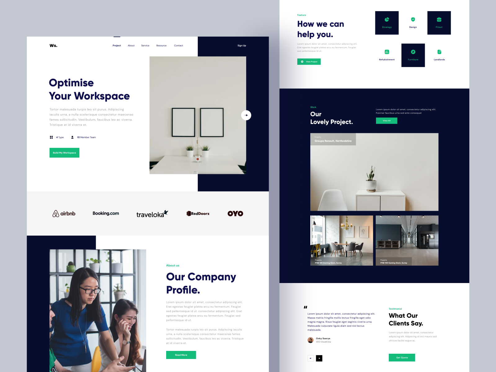 Ws - Workspace Landing Page by Onky for 10am Studio on Dribbble