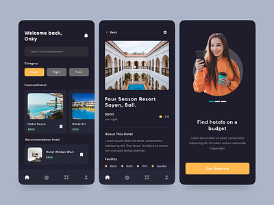 Hotel Booking Concept - Mobile Apps apps booking design hotel mobile ui design uidesign userinterface ux design uxdesign
