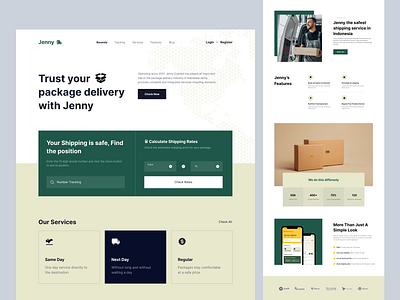 Jenny - Shipping Landing Page