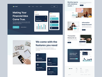 FinKT - Financial Landing Page