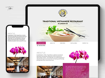 Thuận Kiều Vietnam Restaurant | Website Design | 2017 adobe photoshop branding design food graphic design online ordering restaurant ui ui design uiux ux design web design website