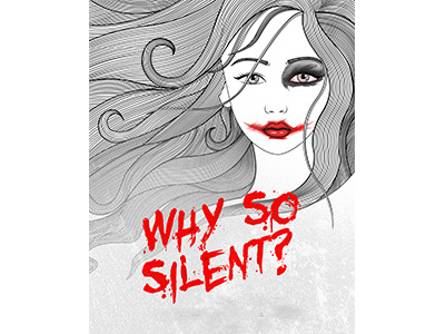 Why you Silent? ad art graphics illustration