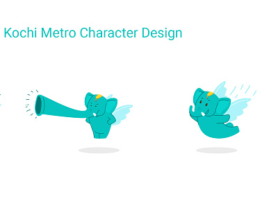 Kochi metro Character animation cute design gif graphics illustration vector