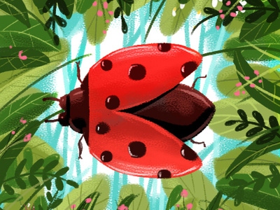 B for Bug animation branding cute design illustration logo nature typography vector