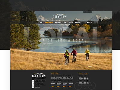 Greytown Ride Local Bike shop - Website Redesign