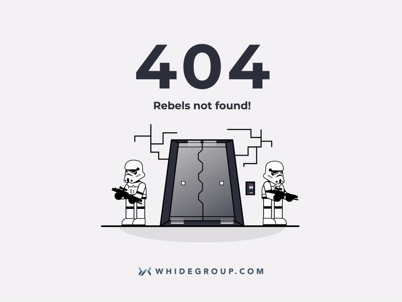 404 Day! 404 after effects animation characters design illustration motion star wars whidegroup