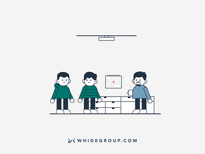 Deadline! after effects animation characters design ecommerce illustration motion whidegroup
