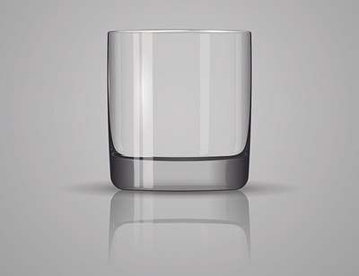 Vector glass for whiskey design illustration vector