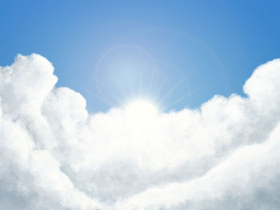 Clouds under sky clouds design digital art illustration photoshop sky sun