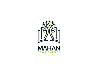 MAHAN Book Garden Logo book bookgarden brandidentity branding garden graphicdesign logo logo design minimal